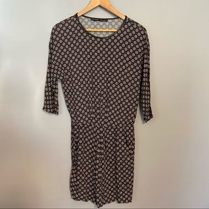 ZARA 3/4 length sleeve dress with pockets